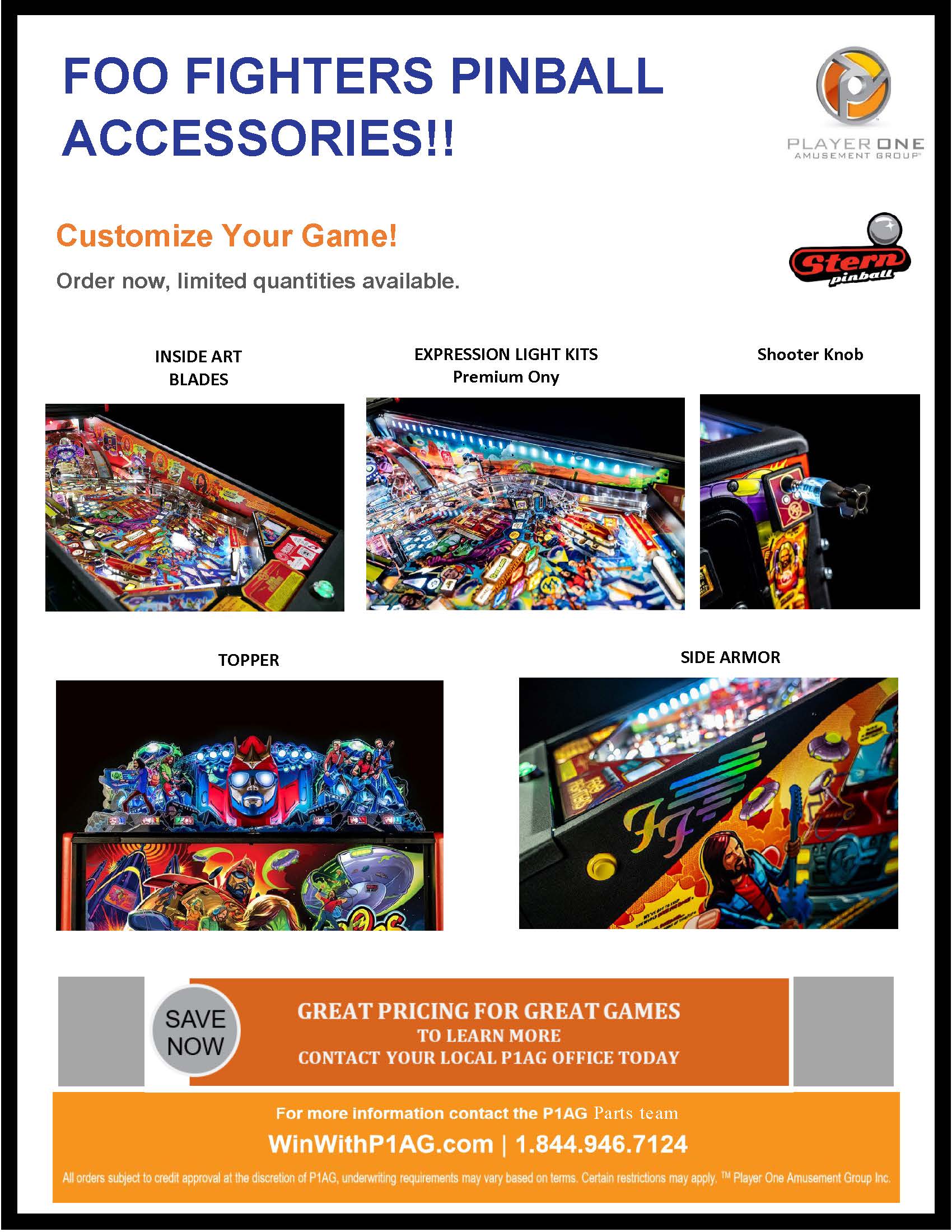 Foo Fighters Pinball Accessories